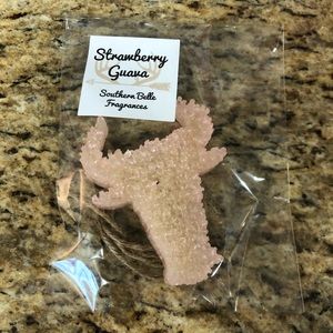 Pearl white bull head car freshener